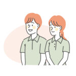 男女の介護士のイラスト
