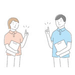 説明する介護士
