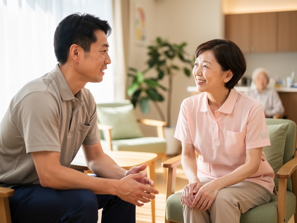 現場で働く職員の対話